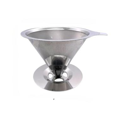 Imagem de Filtro de Café em Inox Reutilizável – Malha Fina Lavável até 6 Pessoas(4 Pessoas 104)