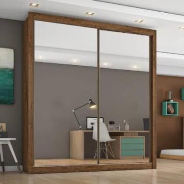Imagem de Guarda Roupa Zurique 2 Portas Espelhadas MDF Móveis Europa Moveis Euro