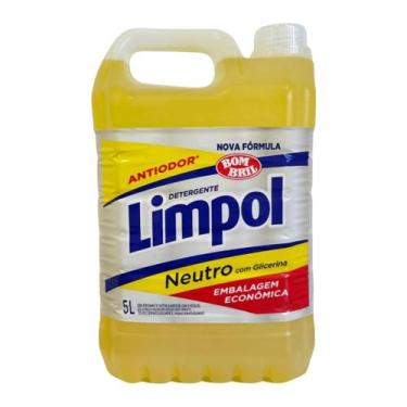 Imagem de Detergente Neutro Com Glicerina Limpol Bombril 5l - Limpol / Bombril