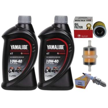 Imagem de Kit Revisão Ttr 230 Oleo 10w40 + Filtros + Vela Ignição - VALFLEX/NGK/