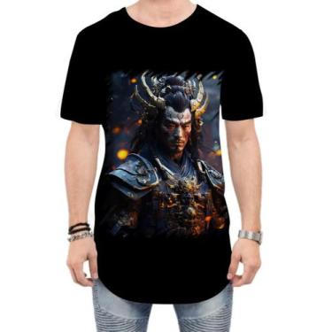 Imagem de Camiseta Longline Shogun Espectral Trevas Japão Era Edo 6 - Kasubeck S