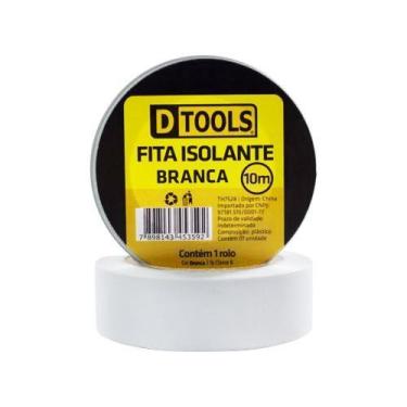 Imagem de Fita Isolante Branca 10 Metros Dtools