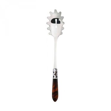 Imagem de Colher Macarrão Anel Banhado a Prata Tabaco Aladim Bugatti