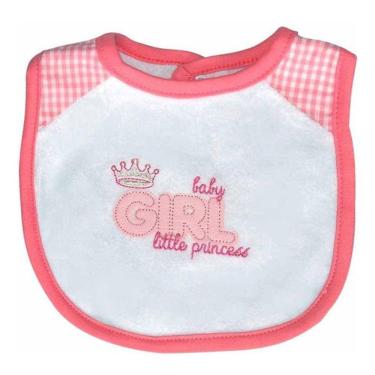 Imagem de Babador Forrado Atoalhado Its A Girl Classic For Baby Rosa