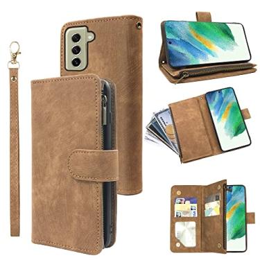 Imagem de Capa carteira compatível com Samsung Galaxy S22 Plus 5G e suporte para cartão de crédito de couro vintage premium para celular Gaxaly S22+5G Galaxies S22plus 22S + S 22 22+ G5 feminino masculino