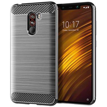 Imagem de XIAOMI Capa para PocoPhone F1, sensação macia, proteção total, anti-arranhões e impressões digitais + capa de celular resistente a arranhões para XIAOMI PocoPhone F1