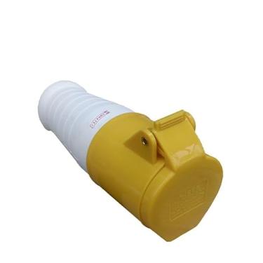 Imagem de Tomada Industrial de Acoplamento Pendente 127Vca Amarelo 32A 4H 3P+T