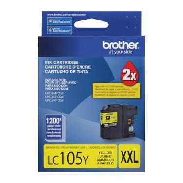 Imagem de BROTHER Cartucho de tinta Amarelo para 1200 impressões, padrao, LC105Y