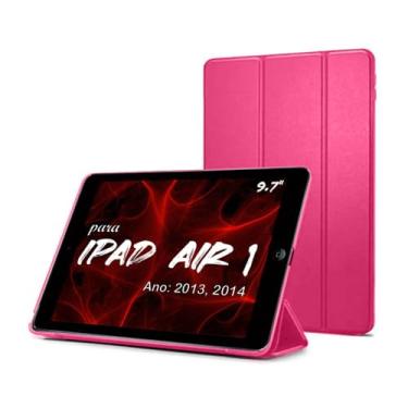Imagem de Smart Case Para Apple iPad Air 1ª Geração De 9.7" Pol. Model A1474 A1475 A1476 Ano 2013/2014 - Alamo (ROSA)