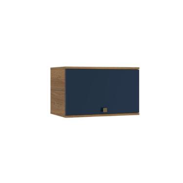 Imagem de Armário Aéreo Celeste Kappesberg 100% Mdf 1 Porta Basculante Nogueira-azul 60cm
