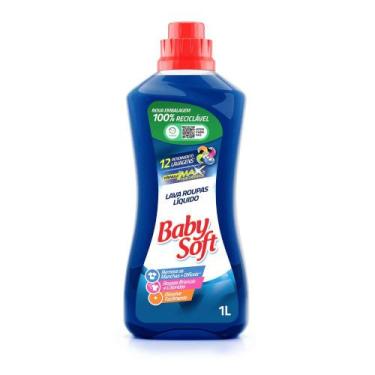 Imagem de Lava roupas liquido baby soft max performance - azul 1l