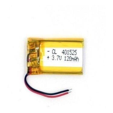 Imagem de Bateria 3,7v  Com 120mah  4mm X 15mm X 25mm Cr - bgb