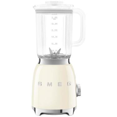 Imagem de Liquidificador Retrô de Bancada 1.5 Litros com 4 Predefinições e 4 Velocidades, 110V 600W, SMEG 50`s BLF03CRUS, Creme
