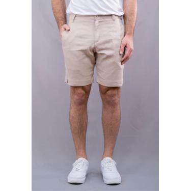 Imagem de  Bermuda Masculina De Alfaiataria Em Linho Conforto e Estilo - Opus, B