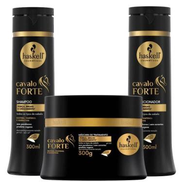 Imagem de Kit Cavalo Forte Haskell Shampoo Condicionador Hidratação