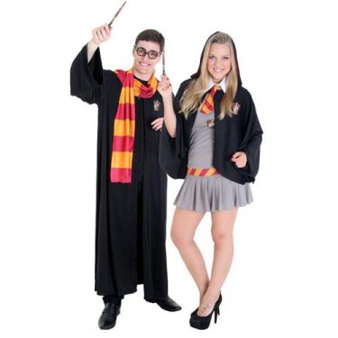 Imagem de Fantasia de Casal Harry Potter e Hermione Adulto, UNICA, U