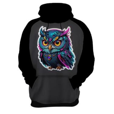 Imagem de Moletom Casaco Blusa Animais Cyberpunk Corujas Aves HD  - Enjoy Shop, 