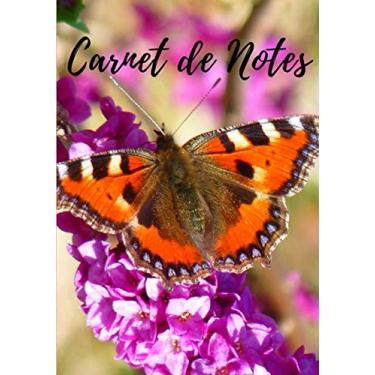 Imagem de Carnet de notes: Bloc-notes papillons éxotiques, grand format avec des lignes à personnaliser |100 pages