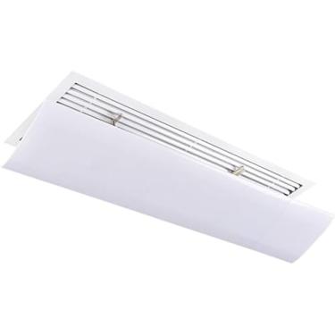 Imagem de Defletor de ar condicionado para ar condicionado com veneziana cega de teto, defletor de ar anti-sopro direto ajustável, defletores de ar-condicionado para casa/escritório, plástico leve Yin