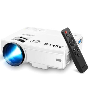 Imagem de Projetor AuKing Mini Home Theater - Full HD 1080P (Atualizado 2024)