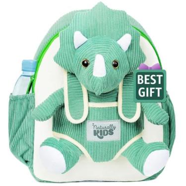 Imagem de Mochila Infantil Naturally KIDS - Dinossauro Triceratops Verde