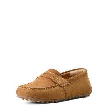 Imagem de ARIAT Mocassim feminino Selene Driving sem cadarço casual - marrom, Camurça caramelo, 38