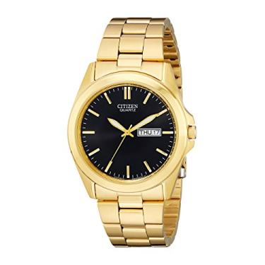 Imagem de Citizen Relógio masculino de quartzo, aço inoxidável, clássico, dourado (modelo: BF0582-51F)