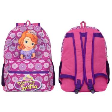 Imagem de Mochila Feminina Infantil Princesa Sofia Costa Resistente