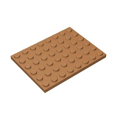 Imagem de Gobricks GDS-524 Placa 6 x 8 Compatível com Lego 3036 Todas as principais marcas de tijolos brinquedos Blocos de Construção Peças Técnicas Conjuntos DIY (4 PCS, 312 Medium Dark Flesh(084))