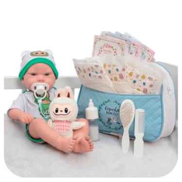 Imagem de Boneco Reborn Menino Realista Pode Banho + Kit Acessórios