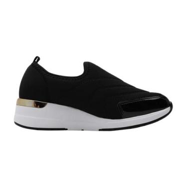 Imagem de Tênis Modare Casual Feminino Slip On Confortável Preto, Preto, 39