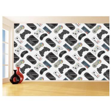 Imagem de Papel De Parede 3D Infantil Controle Game Jogo 3,5M Azs273 - Você Deco