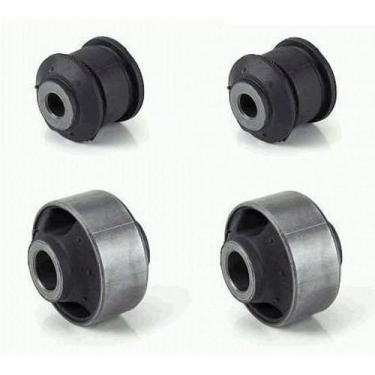 Imagem de Kit Bucha Traseira Dianteira Bandeja Fit 2004 2005 2006 2007 - Grazzim