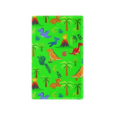 Imagem de SEHANY Capa de parede de tomada dupla de dinossauro engraçado, tamanho padrão e à prova de calor, placas decorativas para decoração de escritório doméstico (11,5 cm x 7 cm)
