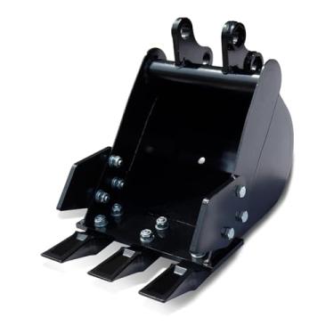 Imagem de Hyuduo Balde de Retroescavadeira de 300 Mm Pequeno Balde de Escavadeira Com Dentes Duros Manganês Construção de Aço para Paisagem Substituível Projeto de Dente Pesado Eficiente