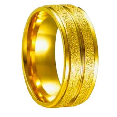 Imagem de Aliança Noivado Ouro 18k Risco Brilho Anatômica Tradicional 6mm Luxo C