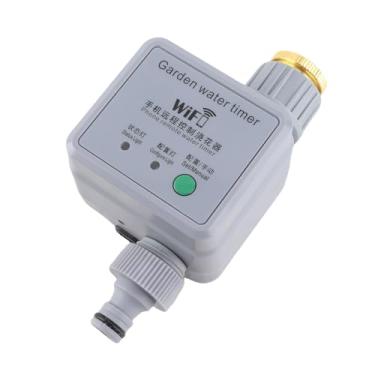 Imagem de KIMISS Temporizador de água por Aspersão Inteligente - Temporizador de Irrigação WiFi Automático Com Controle Remoto e Fonte de Alimentação USB para Irrigação Eficiente de Jardim