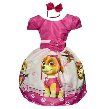 Imagem de Vestido Temático Patrulha Canina - PEQUENOS ENCANTOS BABY, Rosa, PP 0/