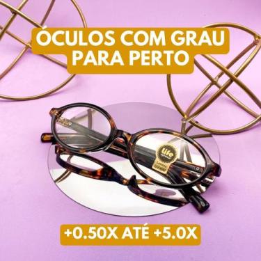 Imagem de Armação Óculos sem Grau Tartaruga Feminino Oval em Acetato - Life, 4-5