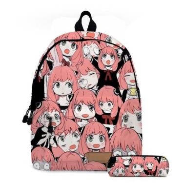 Imagem de Conjunto de mochilas Spys Familys Anyas Forgers Cartoon Kids School - 