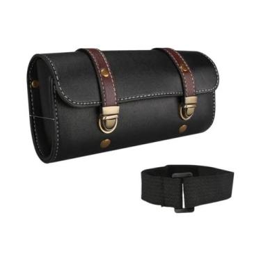 Imagem de Bolsa De Ferramentas Para Motocicleta Em Couro PU Impermeável, Alforje