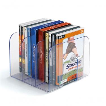 Imagem de Organizador de Livros Maxcril Standard 3 Divisões 217mm X 214mm X 165mm 1 Unidade Transparente
