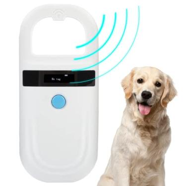 Imagem de Watris Veiyi Leitor de microchip para cães, scanner de microchip para animais de estimação com tela OLED, scanner de identificação de chip para animais de estimação suporta FDX-B (ISO11784/11785) e