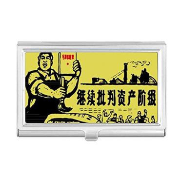 Imagem de Worker Camponesa Chinesa Red Revolution Porta-cartões Carteira de bolso