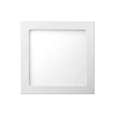 Imagem de Luminária Painel Led De Embutir Slim 12w Luz Branca Diamante Quadrada Diamante Decor Bivoltv Branco