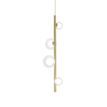 Imagem de Lustre Pendente Quality Orbit 1530 Dourado / Transparente G9
