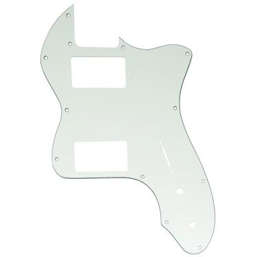 Imagem de Musiclily Pro 12 Furos Coberto HH Escudo para Guitarra EUA/México Fender 72 Tele Thinline Style, 3 camadas Aged White