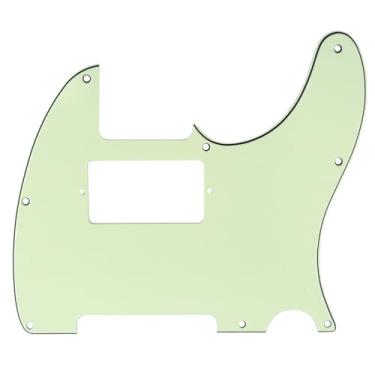 Imagem de Musiclily 8 Furos Escudo Humbucker Tele HH Pickguard para Guitarra Fender EUA/Mexicana Made Telecaster Standard Estilo Moderno, 3 Camadas Mint Green