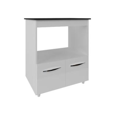 Imagem de Mobília Decor, Balcão Armário de Cozinha para Fogão Cooktop 4 Bocas e Forno Elétrico Evelyn Mobília Decor Branco