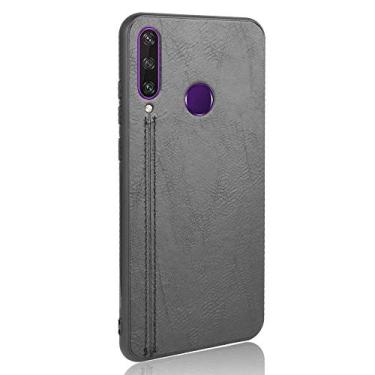Imagem de Capa para celular Huawei Y6P Proteção robusta 360° Capa de couro suave para Huawei Y6P
